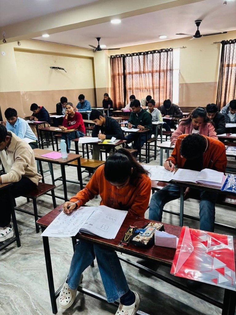 Student Filling Pink Class 9 Set-B OMR Paper